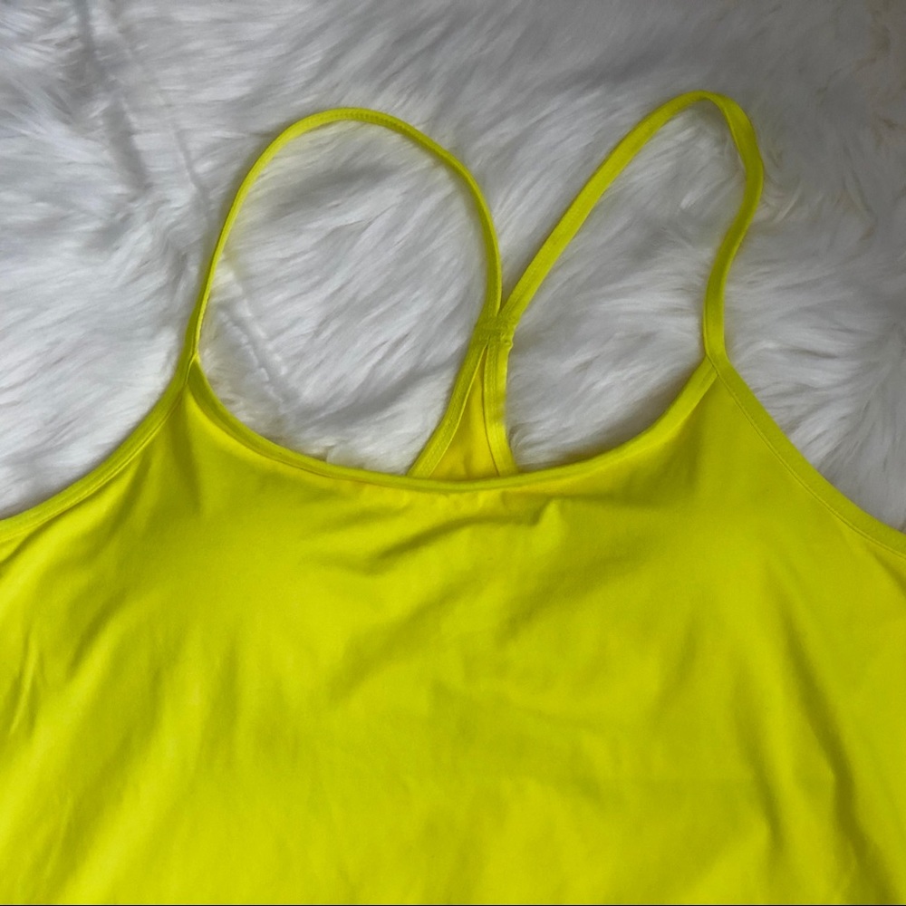 Fabletics Sz Large Yellow Workout Cami Top - Picture 4 of 7
